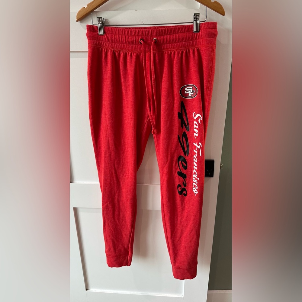 Women’s san francisco 49ers Lounge Sleep Pants Joggers Size Medium NFL Team